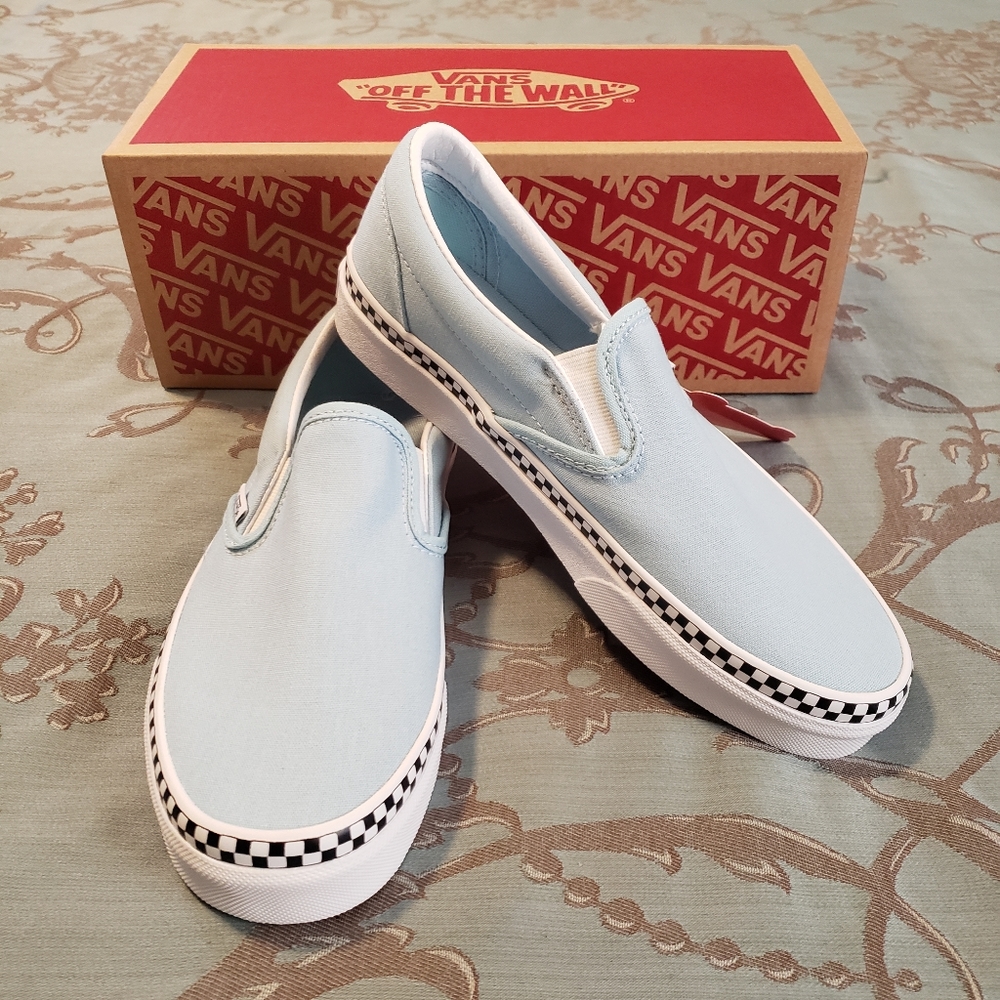 Vans Sky Blue Slip-On Sneakers